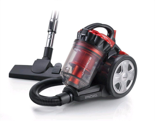 ARIETE J FORCE ASPIRAPOLVERE A TRAINO SENZA SACCO 700W CAVO 5 MT CAPACITA' 3 LT FILTRO HEPA LAVABILE COLORE ROSSO